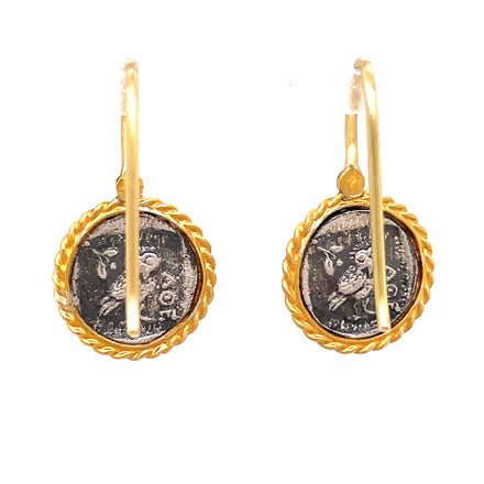 New Hit Copper 10 Franc Coins Drop Dangle Earrings for Women Pendant Earring  Party Jewelry Women's